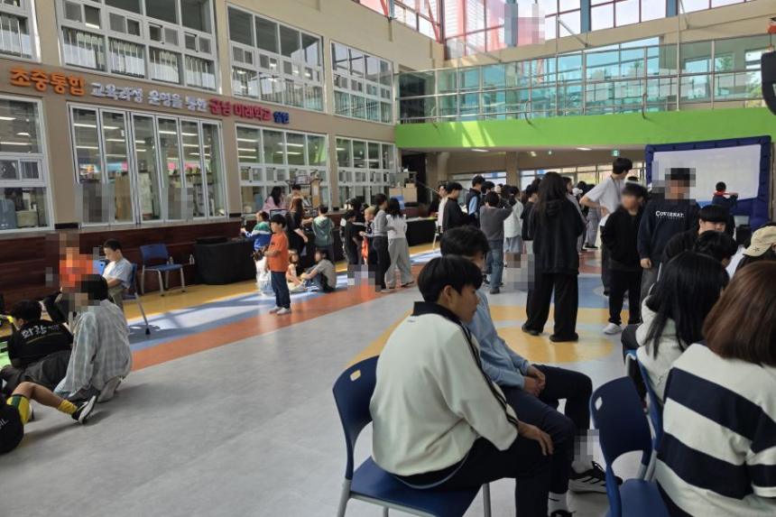 학년별 로테이션 체험 진행 모습